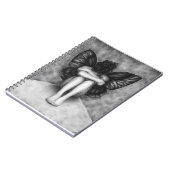 Sad Butterfly Girl-laptop Notitieboek (Linkerzijde)