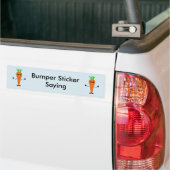 Sad Carrot van Kenneth Yoncich Bumpersticker (Op Truck)