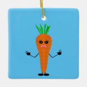 Sad Carrot van Kenneth Yoncich Keramisch Ornament (Voorkant)