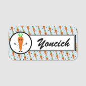 Sad Carrot van Kenneth Yoncich Naamplaatje (Voorkant)