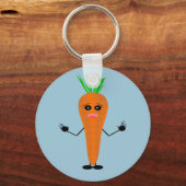 Sad Carrot van Kenneth Yoncich Sleutelhanger (Voorkant)