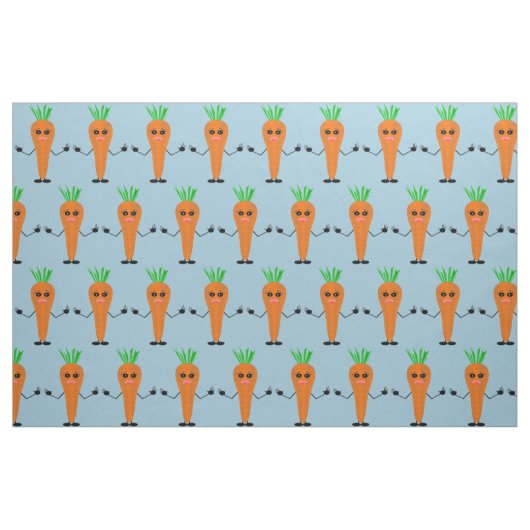 Sad Carrot van Kenneth Yoncich Stof (Fat Quarter)