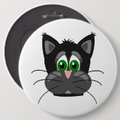 SAD CAT-BUTTON RONDE BUTTON 6,0 CM (Voorkant /achterkant)