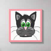 SAD CAT CANVAS AFDRUK (Voorkant)