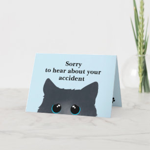 Sad Cat Design Wenskaart Feestdagen Kaart
