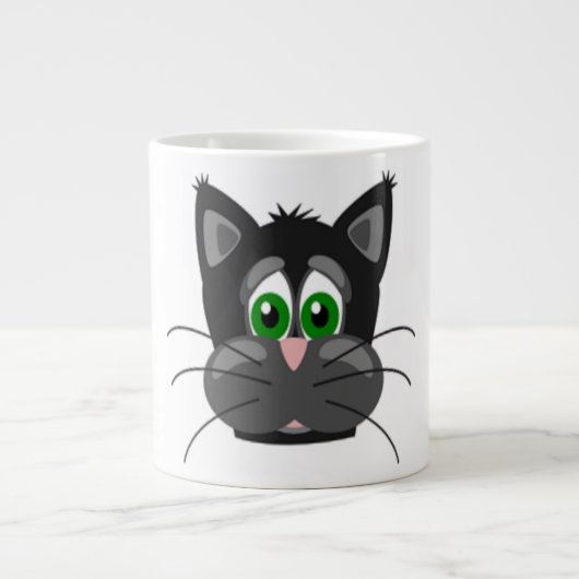 SAD CAT GROTE KOFFIEKOP (Voorkant)