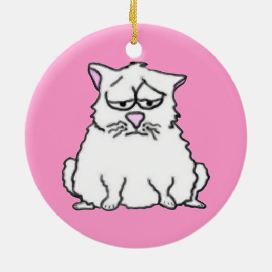 Sad Cat Ornament (Achterkant)