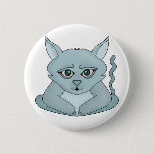 Sad Cat Ronde Button 5,7 Cm