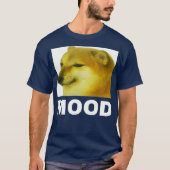 Sad Cheems Mood dog meme T-shirt Gift (Voorkant)