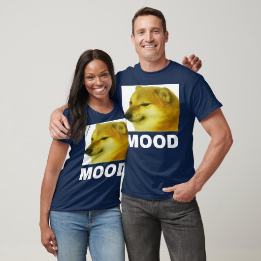 Sad Cheems Mood dog meme T-shirt Gift (Unisex)