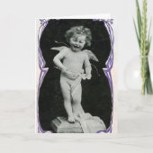 Sad Cherub Angel Print Bedankkaart (Voorkant)