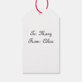 Sad Cherub Angel Print Cadeaulabel (Achterkant)