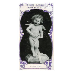 Sad Cherub Angel Print Foto Afdruk