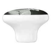 Sad Cherub Angel Print Keramische Knop (Zijkant)