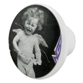 Sad Cherub Angel Print Keramische Knop (Rechts)