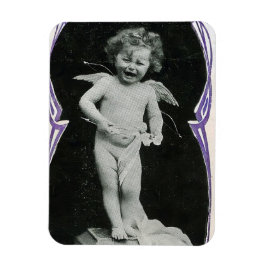 Sad Cherub Angel Print Magneet