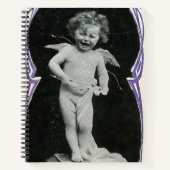 Sad Cherub Angel Print Notitieboek (Voorkant)