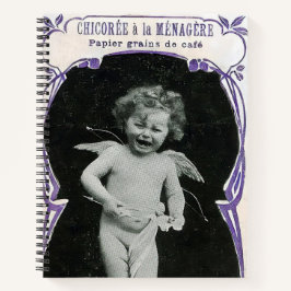 Sad Cherub Angel Print Notitieboek