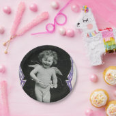 Sad Cherub Angel Print Papieren Bordje (Feest)