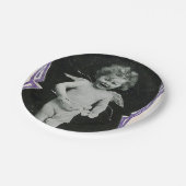 Sad Cherub Angel Print Papieren Bordje (Gekanteld)