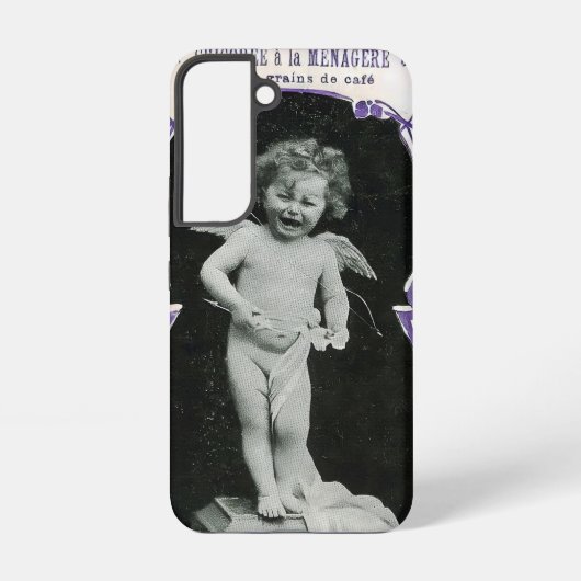 Sad Cherub Angel Print Samsung Galaxy Hoesje (Achterkant)