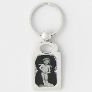 Sad Cherub Angel Print Sleutelhanger