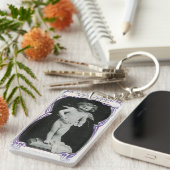 Sad Cherub Angel Print Sleutelhanger (Voorkant Rechts)