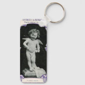 Sad Cherub Angel Print Sleutelhanger (Achterkant)