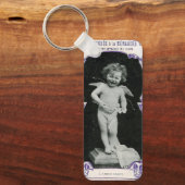 Sad Cherub Angel Print Sleutelhanger (Voorkant)