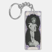 Sad Cherub Angel Print Sleutelhanger (Voorkant Links)