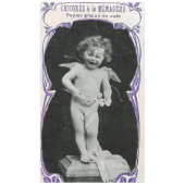 Sad Cherub Angel Print Tafelkleed (Voorkant)