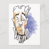 Sad Clown Briefkaart (Voorkant)