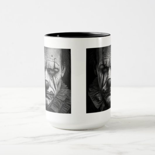 Sad Clown Combo Mok, 15 oz Mok (Midden)