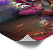 SAD CLOWN fantasy art illustration poster (Hoek)