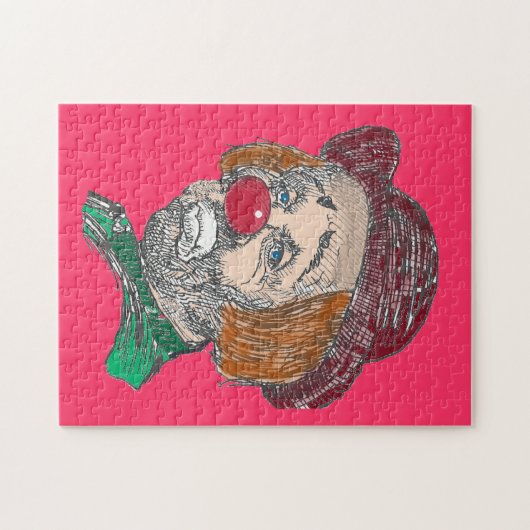Sad Clown Puzzle Legpuzzel (Horizontaal)