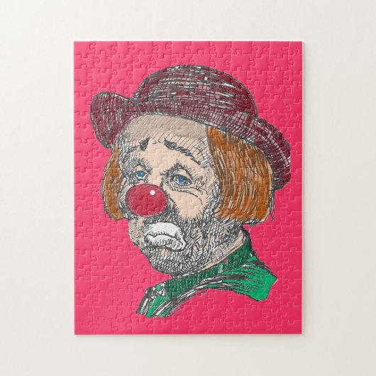 Sad Clown Puzzle Legpuzzel (Verticaal)