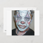 Sad Clowns Scary Clown Face Painting Briefkaart (Voorkant / Achterkant)
