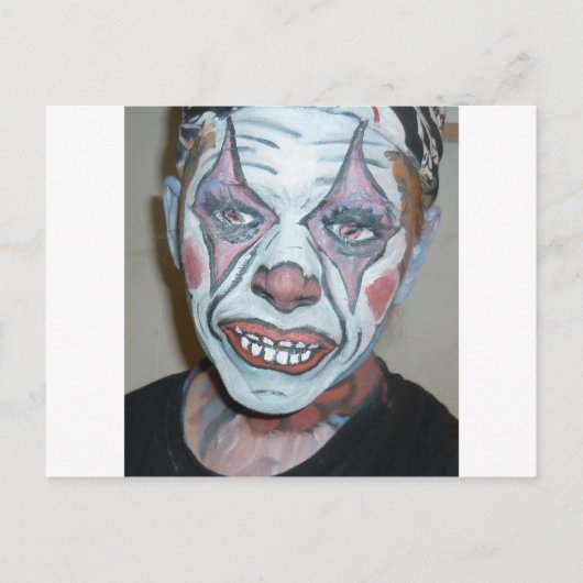 Sad Clowns Scary Clown Face Painting Briefkaart (Voorkant)