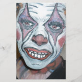 Sad Clowns Scary Clown Face Painting Briefpapier (Voorkant)