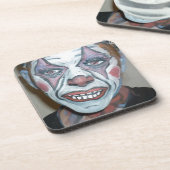 Sad Clowns Scary Clown Face Painting Drankjes Onderzetter (Linkerzijde)