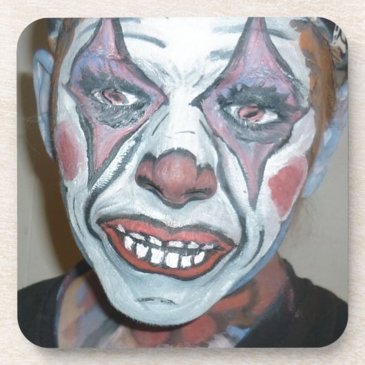 Sad Clowns Scary Clown Face Painting Drankjes Onderzetter (Voorkant)