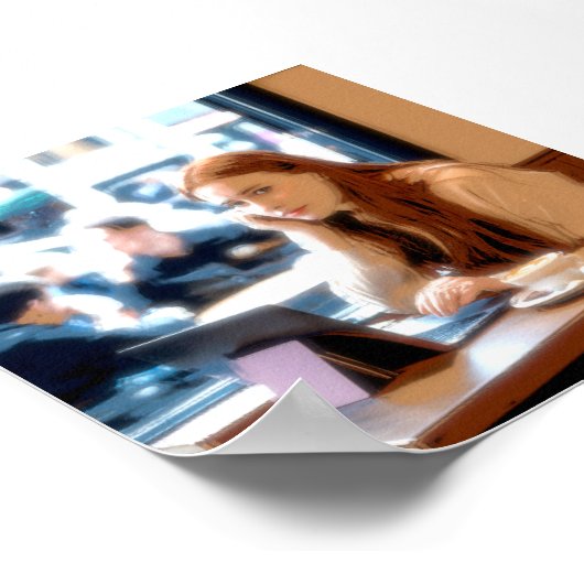 "Sad Coffee" Poster Print Wall Art design (Hoek)