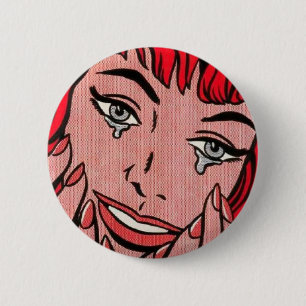 Sad Comic Ronde Button 5,7 Cm