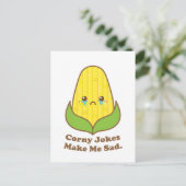Sad Corn, Corny Jokes maakt me gek. Briefkaart (Staand voorkant)