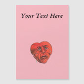 Sad Crying Red Heart Face (Voorkant)