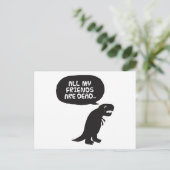 Sad Dinosaur Briefkaart (Staand voorkant)