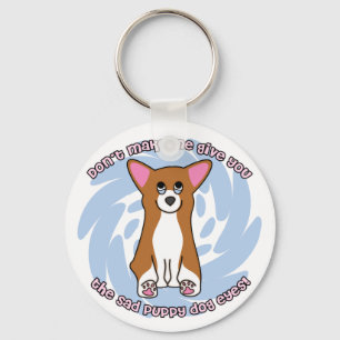 Sad Dog Eyes Pembroke Welsh Corgi Sleutelhanger