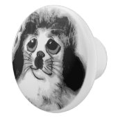 SAD DOG KERAMISCHE KNOP (Rechts)