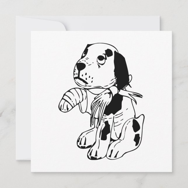Sad Dog met gebroken been (Voorkant)