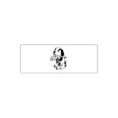 Sad Dog met gebroken been Zelfinktende Stempel (Design)